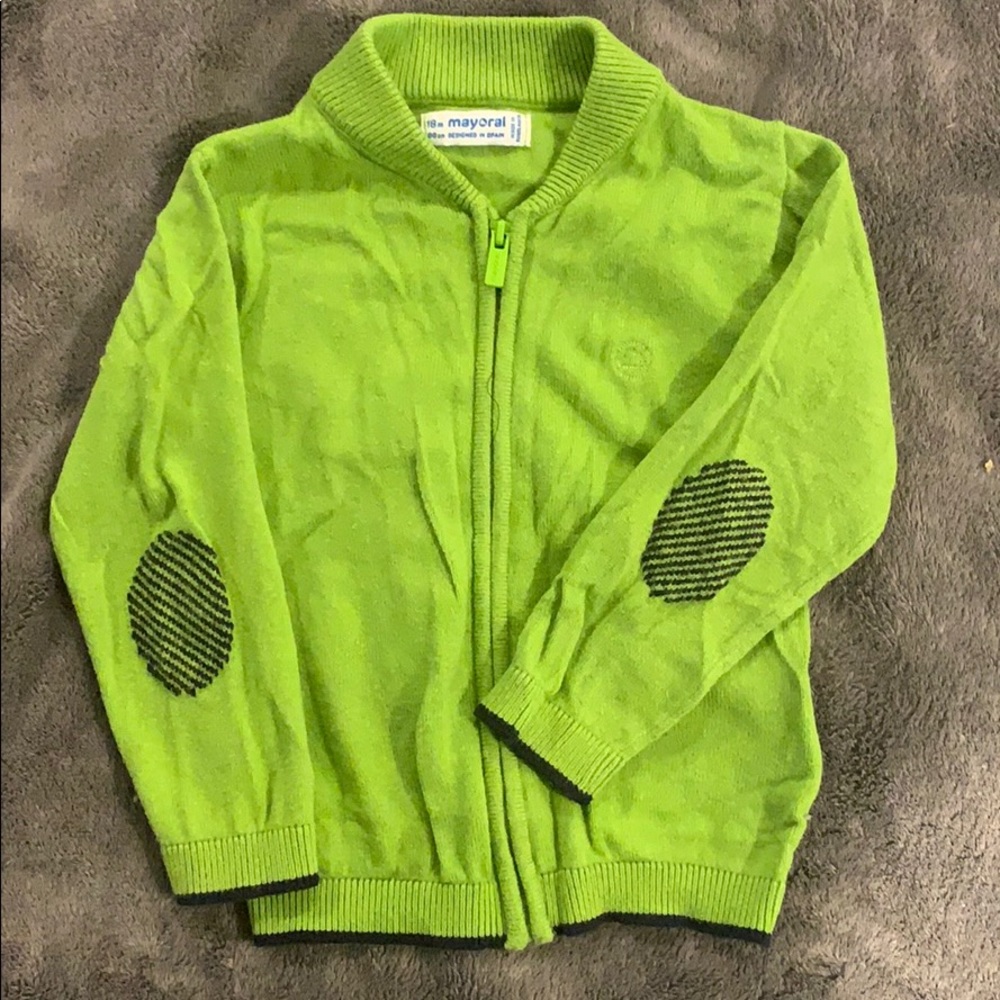 Mayoral dressy zip-up cardigan